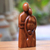 Wood statuette, 'Happy Family' - Original Wood Sculpture from Indonesia (image 2b) thumbail