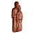 Wood statuette, 'Happy Family' - Original Wood Sculpture from Indonesia