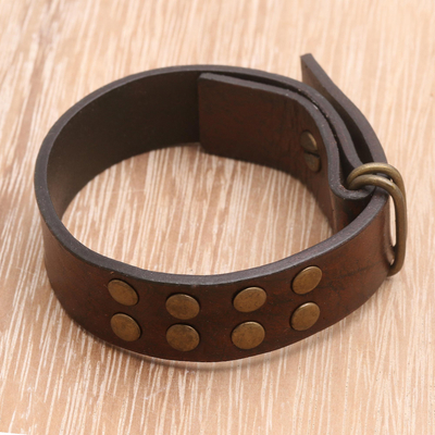 Leather bracelet, Rustic