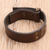 Leather bracelet, 'Rustic' - Indonesian Brown Leather Bracelet (image 2b) thumbail