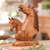 Wood sculpture, 'Equine Twins' - Wood sculpture (image 2) thumbail