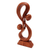 Wood sculpture, 'Acrobat Lovers' - Hand Crafted Romantic Wood Sculpture