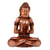 Wood statuette, 'Spiritual Man' - Suar Wood Buddha Sculpture thumbail