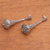 Sterling silver dangle earrings, 'Temple Bells' - Handmade Sterling Silver Dangle Earrings (image 2b) thumbail