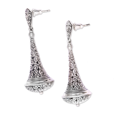 Sterling Silber Ohrhänger "Temple Bells" - Handgefertigte Ohrringe aus Sterlingsilber