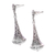 Sterling silver dangle earrings, 'Temple Bells' - Handmade Sterling Silver Dangle Earrings (image 2c) thumbail