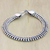 Sterling silver braided bracelet, 'Herringbone' - Sterling Silver Chain Bracelet (image 2) thumbail