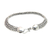Sterling silver braided bracelet, 'Herringbone' - Sterling Silver Chain Bracelet thumbail