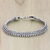 Sterling silver braided bracelet, 'Herringbone' - Sterling Silver Chain Bracelet (image 2b) thumbail