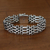 Men's sterling silver link bracelet, 'Fences' - Men's Sterling Silver Link Bracelet (image 2) thumbail