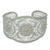 Sterling silver cuff bracelet, 'Eve's Garden' - Floral Silver Filigree Bracelet from Indonesia thumbail