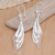 Sterling silver filigree earrings, 'Wings' - Sterling Silver Filigree Bird Earrings (image 2) thumbail
