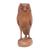 Wood sculpture, 'Night Owl' - Handcrafted Wood Bird Sculpture
