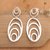 Sterling silver dangle earrings, 'Expansion' - Sterling silver dangle earrings (image 2) thumbail