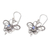 Rainbow moonstone dangle earrings, 'Butterfly Love' - Rainbow Moonstone Sterling Silver Dangle Earrings (image 2c) thumbail