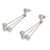 Pearl dangle earrings, 'Finesse' - Sterling Silver Pearl Dangle Earrings (image 2c) thumbail