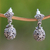 Sterling silver dangle earrings, 'Spiral Spheres' - Sterling Silver Dangle Earrings from Indonesia