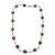 Smoky quartz link necklace, 'Royal Elegance' - Smoky Quartz Beaded Link Necklace from Bali