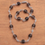 Smoky quartz link necklace, 'Royal Elegance' - Smoky Quartz Beaded Link Necklace from Bali