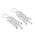 Sterling silver dangle earrings, 'Bali Shields' - Sterling Silver Filigree Earrings