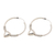 Sterling silver hoop earrings, 'Sweethearts' - Sterling silver hoop earrings