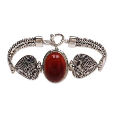 Tateossian Men's Red Carnelian Bead Bracelet with Silver Spacer Discs –  Upscaleman