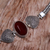 Carnelian bracelet, 'True Love' - Carnelian Heart Shaped Sterling Silver Bracelet (image 2b) thumbail