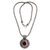 Carnelian necklace, 'Luxury' - Sterling Silver and Carnelian Necklace from Indonesia (image 2a) thumbail