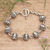 Sterling silver bracelet, 'Lace Baubles' - Sterling Silver Link Bracelet from Indonesia thumbail