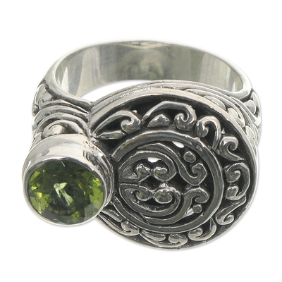 Handcrafted Sterling and Peridot Ring
