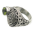 Peridot cocktail ring, 'Evergreen' - Handcrafted Sterling and Peridot Ring (image 2d) thumbail