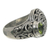 Peridot cocktail ring, 'Evergreen' - Handcrafted Sterling and Peridot Ring (image 2e) thumbail