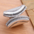 Sterling silver wrap ring, 'Encounters' - Hand Crafted Sterling Silver Wrap Ring thumbail