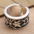Men's sterling silver ring, 'The Monarch' - Men's Sterling Silver Band Ring (image 2b) thumbail
