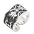 Men's sterling silver ring, 'The Monarch' - Men's Sterling Silver Band Ring (image 2d) thumbail