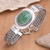 Bracelet, 'Turquoise Intrigue' - Sterling Silver Link Bracelet  thumbail
