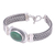 Bracelet, 'Turquoise Intrigue' - Sterling Silver Link Bracelet  (image 2d) thumbail