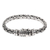 Men's sterling silver braided bracelet, 'Friendship' - Sterling Silver Chain Bracelet (image 2a) thumbail