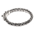 Men's sterling silver braided bracelet, 'Friendship' - Sterling Silver Chain Bracelet (image 2d) thumbail