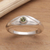 Peridot solitaire ring, 'A Promise' - Peridot And Sterling Silver Ring (image 2) thumbail