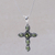 Peridot cross necklace, 'Sacred Cross' - Religious Peridot Necklace (image 2) thumbail