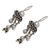 Pearl chandelier earrings, 'Moonlight Lotus' - Sterling Silver Pearl Chandelier Earrings (image 2c) thumbail