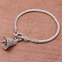 Featured review for Sterling silver bracelet, Bell Charm
