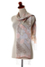 Silk batik scarf, 'Feminine' - Batik Silk Scarf from Indonesia (image 2d) thumbail