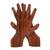 Wood statuette, 'Hand of Friendship' - Artisan Crafted Wood Sculpture (image 2c) thumbail