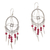 Agate chandelier earrings, 'Joyful Life' - Agate chandelier earrings thumbail