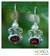 Garnet and pearl dangle earrings, 'Sunrise Spirit' - Sterling Silver Garnet Drop Earrings