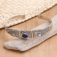 Amethyst bracelet, 'Paradise' - Amethyst bracelet