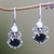 Onyx and pearl drop earrings, 'Sunrise Spirit' - Onyx and pearl drop earrings (image 2) thumbail