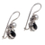 Onyx and pearl drop earrings, 'Sunrise Spirit' - Onyx and pearl drop earrings (image 2b) thumbail